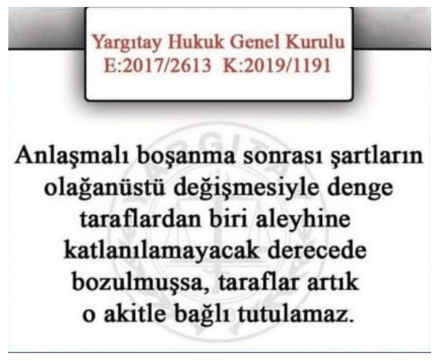 Boşanmada Mal Paylaşımı Yargıtay Kararı