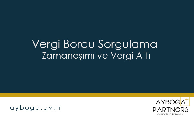 vergi borcu sorgulama