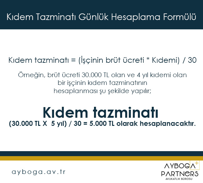 Kıdem Tazminatı Hesaplama Formülü 2024