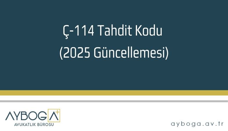 Ç-114 Tahdit Kodu (2025 Güncellemesi)
