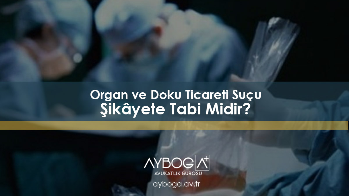 Organ ve Doku Ticareti Suçu Şikâyete Tabi Midir? TCK 91