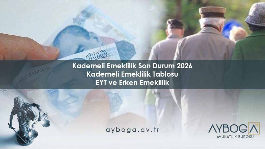 Kademeli Emeklilik Son Durum 2026 - Kademeli Emeklilik Tablosu, EYT ve Erken Emeklilik