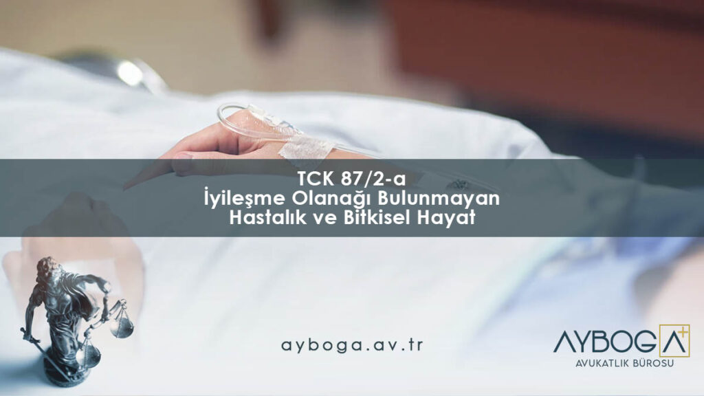 TCK 87/2-a İyileşme Olanağı Bulunmayan Hastalık ve Bitkisel Hayat